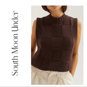Tell Me More Checkered Sweater Vest